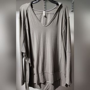 Free People Hooded Shirt